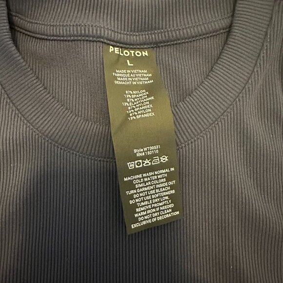 Performance Rib Racerback Tank – Navy – Size L - Picture 5 of 5